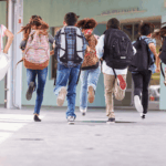 rennende kinderen op de basisschool in utrecht